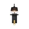 Бра Comfy 598/1A Black/Brass прозрачное цилиндр Escada
