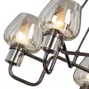 Стеклянная подвесная люстра  V4833-7/5S прозрачная Vitaluce