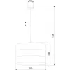 Подвесной светильник Tago 3222 Tago White цилиндр белый TK Lighting