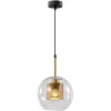 Стеклянный подвесной светильник Gertrude 4105-201 форма шар прозрачный Rivoli