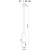 Подвесной светильник Lofty 10705-1 BK-BR черный цилиндр iLamp