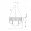 Хрустальная подвесная люстра Kira 10115/5 хром прозрачная Eurosvet