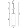 Трековый светильник Focus TR025-1-GU10-B цилиндр черный Maytoni