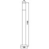 Наземный светильник INOX WOOD 67408W-1100 wood цилиндр белый Oasis Light