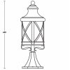 Стеклянный наземный фонарь  84804 Gb прозрачный Oasis Light