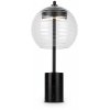 Стеклянный интерьерная настольная лампа Rueca P060TL-L12BK форма шар прозрачный Maytoni