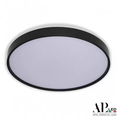Светодиодный потолочный светильник Toscana 3315.XM302-1-374/24W/4K Black TD APL LED круглый