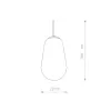 Стеклянный подвесной светильник Pear M 8672 прозрачный Nowodvorski