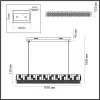 Хрустальный подвесной светильник Crossa 5072/50L белый Odeon Light