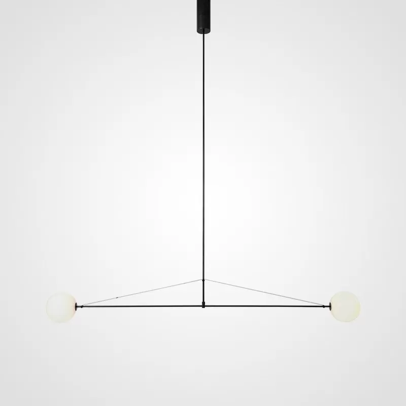 Стеклянная потолочная люстра  LINES-09 форма шар белая ImperiumLoft Стеклянная потолочная люстра  LINES-09 форма шар белая ImperiumLoft