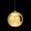 Стеклянный подвесной светильник Copper Shade LOFT2024-C желтый форма шар Loft It