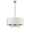 Подвесная люстра Soprano VL4194P05 цилиндр белая Vele Luce