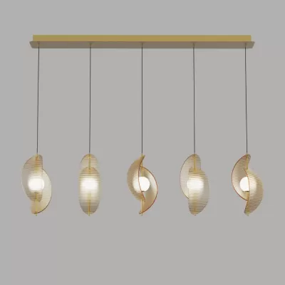 Светодиодный подвесной светильник MD24030035 MD24030035-5B brass/amber DeLight Collection