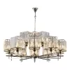Стеклянная подвесная люстра Staten Island P9514-10+5 NIC куб прозрачная iLamp