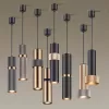 Подвесной светильник Afra 4738/5L цилиндр черный Odeon Light