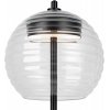 Стеклянный интерьерная настольная лампа Rueca P060TL-L12BK форма шар прозрачный Maytoni