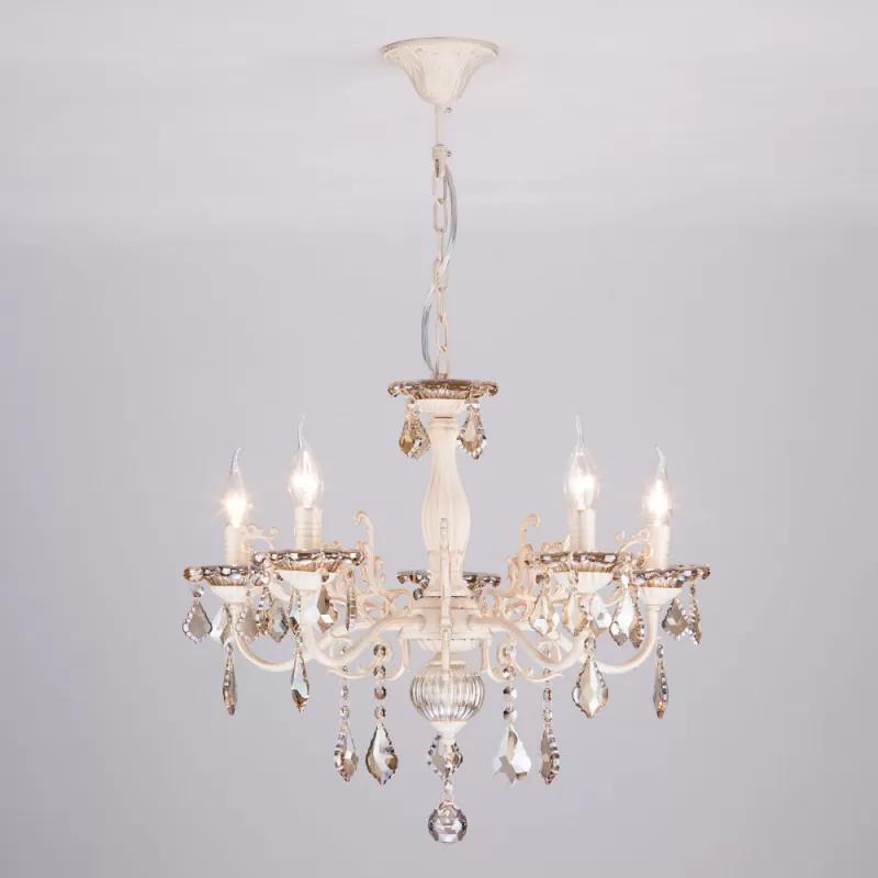 Подвесная люстра 3281 3281/5 белый с золотом Eurosvet Подвесная люстра 3281 3281/5 белый с золотом Eurosvet