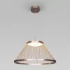 Подвесной светильник Cesta 40017/1 LED коричневый коричневый конус Eurosvet