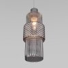 Стеклянный подвесной светильник Soho 50209/1 хром цилиндр серый Eurosvet