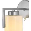 Стеклянное бра Style 1142/1 Silver цилиндр белое Escada