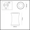 Точечный светильник Zetta 4226/1C желтый Odeon Light