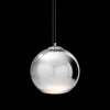 Стеклянный подвесной светильник Copper Shade  LOFT2026-B форма шар серый Loft It