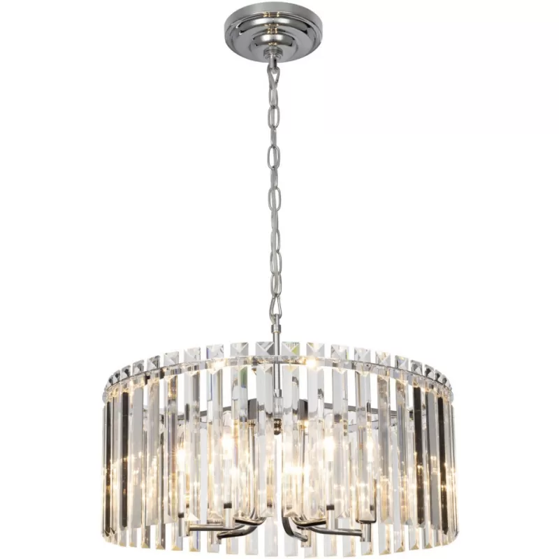 Хрустальная подвесная люстра Джейн CL306161 цилиндр прозрачная Citilux Хрустальная подвесная люстра Джейн CL306161 цилиндр прозрачная Citilux