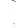Стеклянный трековый светильник Luna TR178-1-5WTW-B форма шар белый Maytoni