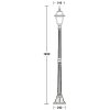 Стеклянный наземный фонарь FARO-FROST S 91108fS Bl Oasis Light