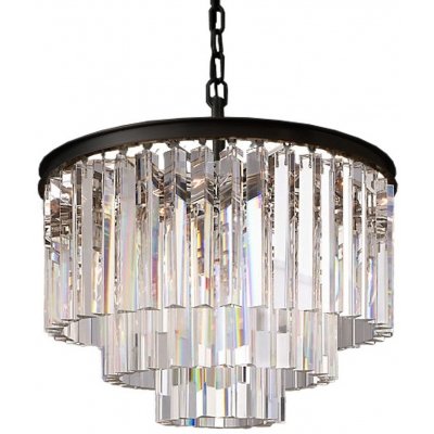 Подвесная люстра 1920s Odeon KR0387P-6 black/clear DeLight Collection