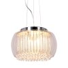 Стеклянный подвесной светильник Gusto LDP 7019-400 PR форма шар прозрачный Lumina Deco