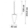 Хрустальная подвесная люстра  V5311-0/13 прозрачная Vitaluce