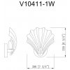 Стеклянное бра Justine V10411-1W прозрачное