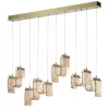 Стеклянный подвесной светильник Flow 5105/52L цвет янтарь Odeon Light Стеклянный подвесной светильник Flow 5105/52L цвет янтарь Odeon Light