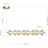 Стеклянный подвесной светильник Spine SL6136.223.01 ST Luce