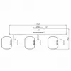 Стеклянный спот Kalisto 7025-703 форма шар цвет янтарь Rivoli