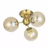 Стеклянная потолочная люстра Томми CL102133 форма шар бежевая Citilux