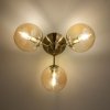 Стеклянная потолочная люстра Томми CL102133 форма шар бежевая Citilux