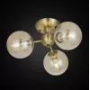 Стеклянная потолочная люстра Томми CL102133 форма шар бежевая Citilux