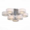 Стеклянная потолочная люстра Foresta SL483.502.09 цилиндр белая ST Luce