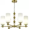 Стеклянная подвесная люстра SL2003 SL2003.303.06 белая цилиндр ST Luce