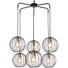 Подвесная люстра Quebec 10176/6 форма шар черная Escada Подвесная люстра Quebec 10176/6 форма шар черная Escada