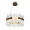 Стеклянная подвесная люстра Chalice FR10008PL-L46G прозрачная Freya