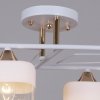 Стеклянная потолочная люстра  06096-0.3-04 WH+FG белая