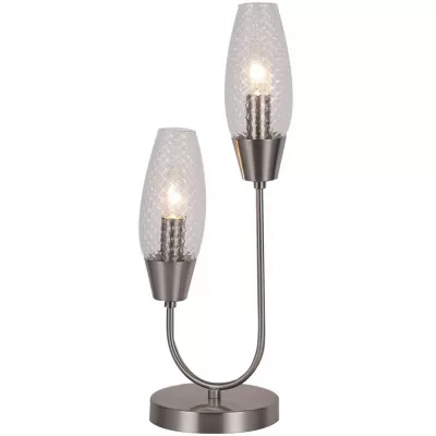 Интерьерная настольная лампа Desire 10165/2 Nickel Escada