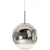 Стеклянный подвесной светильник  40.042 форма шар прозрачный ImperiumLoft