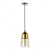 Стеклянный подвесной светильник  LDP 6815 GD конус прозрачный Lumina Deco