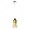 Стеклянный подвесной светильник  LDP 6815 GD конус прозрачный Lumina Deco