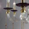Стеклянная подвесная люстра Mona 5126/12 LM-8 прозрачная Divinare