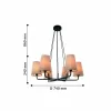 Подвесная люстра Pfefferling 2364-6P конус бежевая Favourite Подвесная люстра Pfefferling 2364-6P конус бежевая Favourite